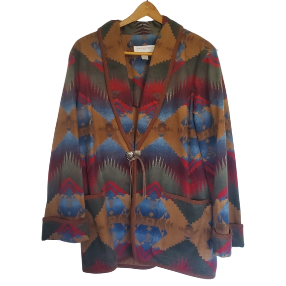 Jones New York Jackets & Blazers - Jones New York Sport Oversized Navajo Print Coat Blazer